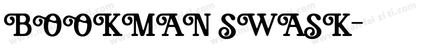 BOOKMAN SWASK字体转换